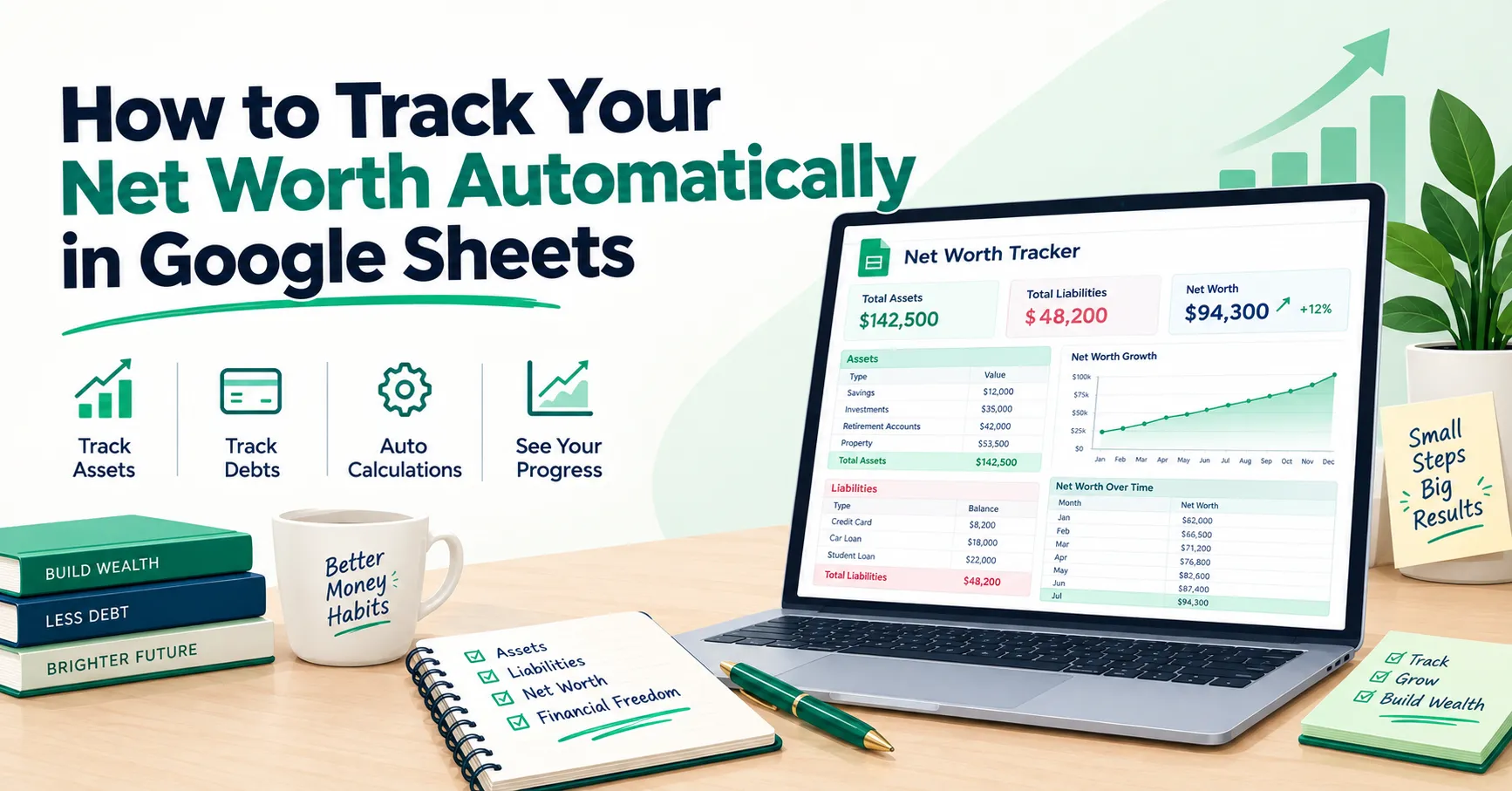How to Track Your Net Worth Automatically in Google Sheets