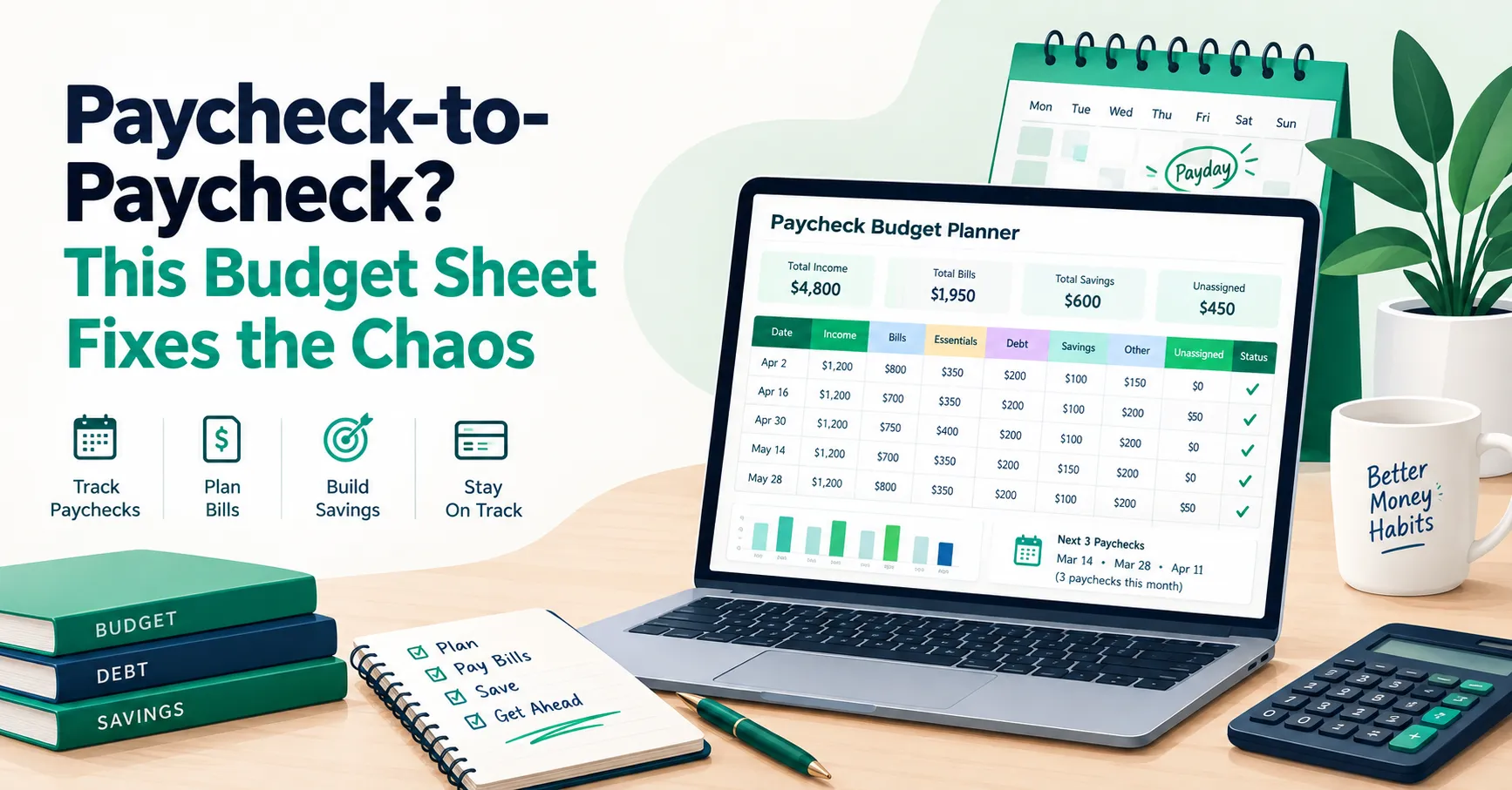 Paycheck-to-Paycheck? This Budget Sheet Fixes It